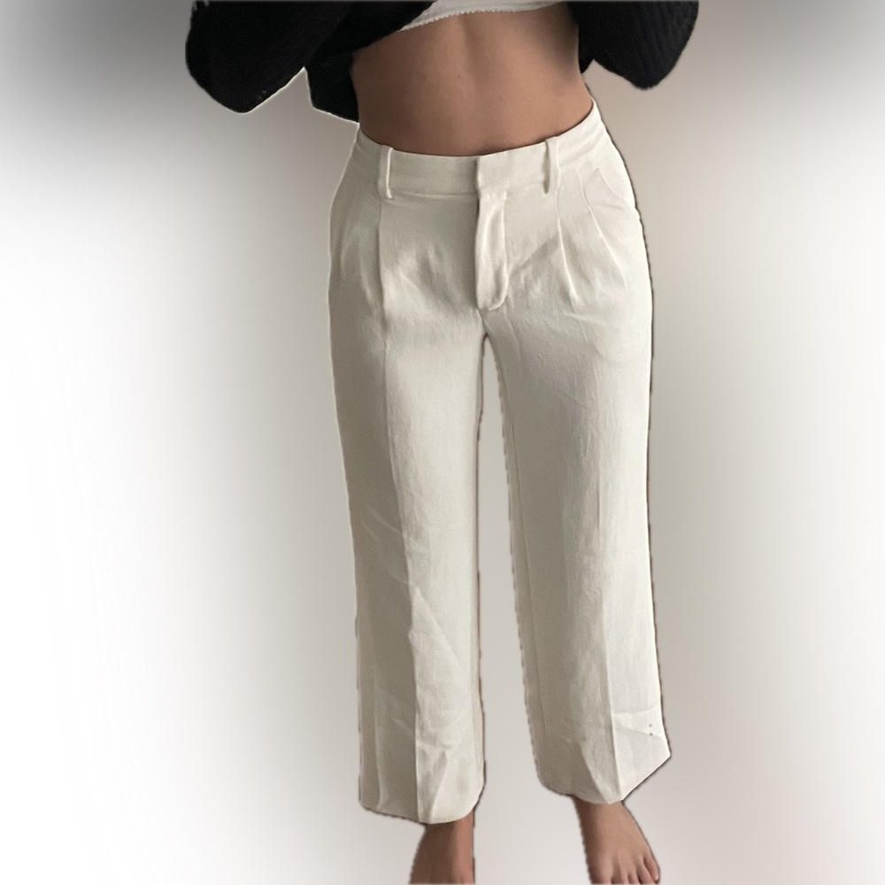 Aritzia Wilfred white work pants size 00